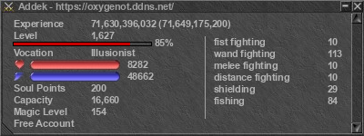 Signature for player Addek