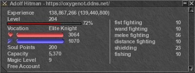 Signature for player Adolf Hitman