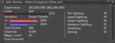 Signature for player Afer Ventus