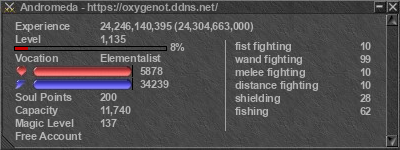 Signature for player Andromeda