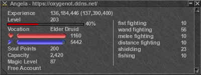 Signature for player Angela