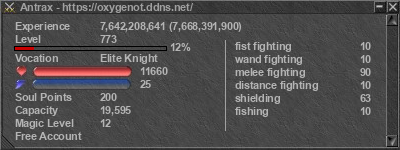 Signature for player Antrax