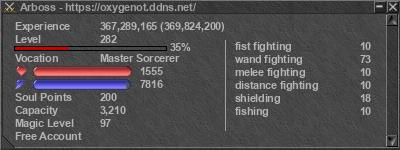 Signature for player Arboss