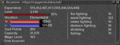 Signature for player Arcanum