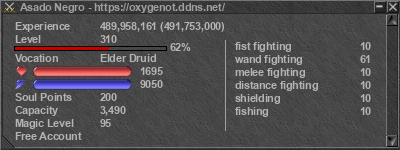 Signature for player Asado Negro