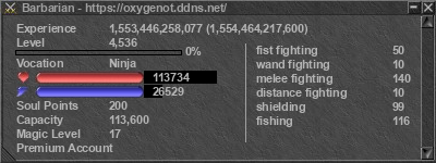 Signature for player Barbarian