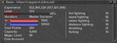 Signature for player Baws