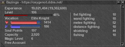 Signature for player Bazinga