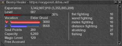 Signature for player Benny Healer