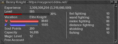 Signature for player Benny Knight