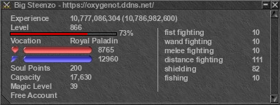 Signature for player Big Steenzo