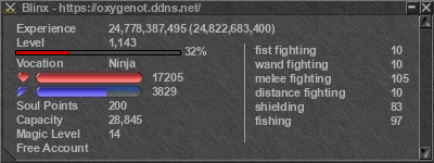 Signature for player Blinx