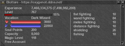 Signature for player Blottare