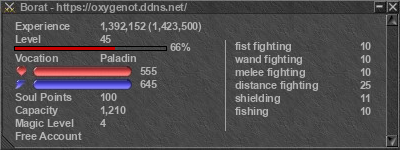 Signature for player Borat