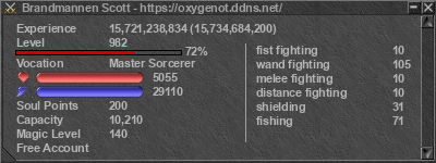 Signature for player Brandmannen Scott