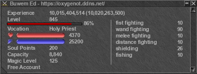 Signature for player Buwem Ed