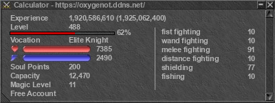 Signature for player Calculator