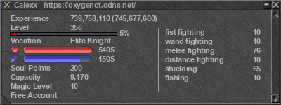 Signature for player Calexx