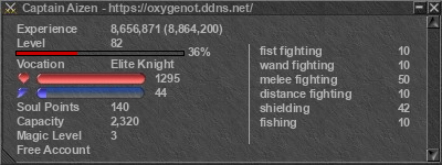 Signature for player Captain Aizen