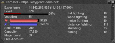 Signature for player Carolbell