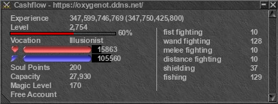 Signature for player Cashflow
