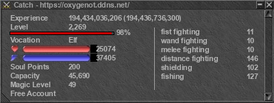 Signature for player Catch