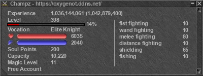 Signature for player Champz