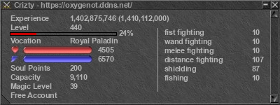 Signature for player Crizty