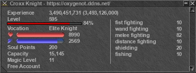 Signature for player Croxx Knight