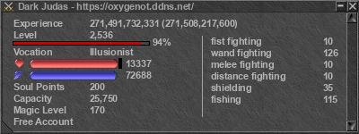 Signature for player Dark Judas