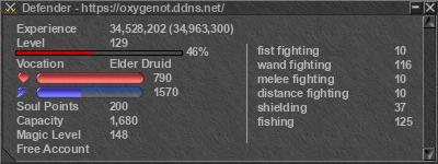 Signature for player Defender