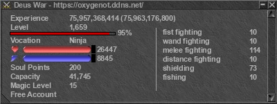 Signature for player Deus War