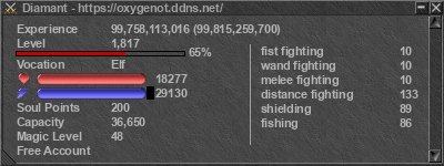 Signature for player Diamant