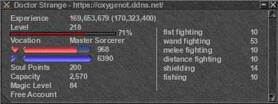 Signature for player Doctor Strange