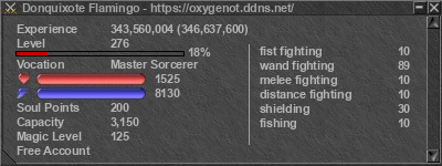 Signature for player Donquixote Flamingo