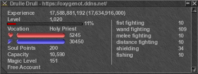 Signature for player Drulle Drull