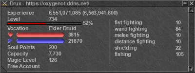 Signature for player Drux