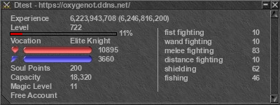 Signature for player Dtest