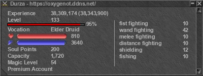 Signature for player Durza