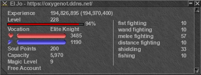 Signature for player El Jo