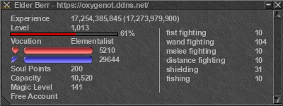 Signature for player Elder Berr