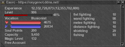 Signature for player Esorc