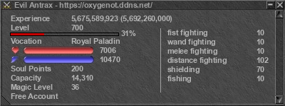 Signature for player Evil Antrax