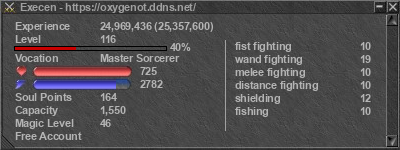 Signature for player Execen