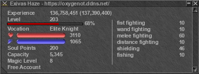 Signature for player Exivas Haze