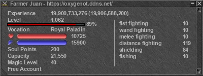 Signature for player Farmer Juan