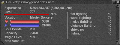 Signature for player Fire