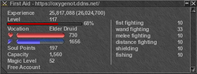 Signature for player First Aid