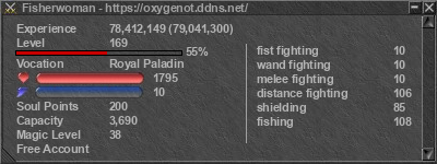 Signature for player Fisherwoman