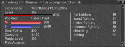 Signature for player Fishing For Stamina
